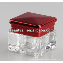 10g Acrylic Clear Plastic Jars Screw Lid